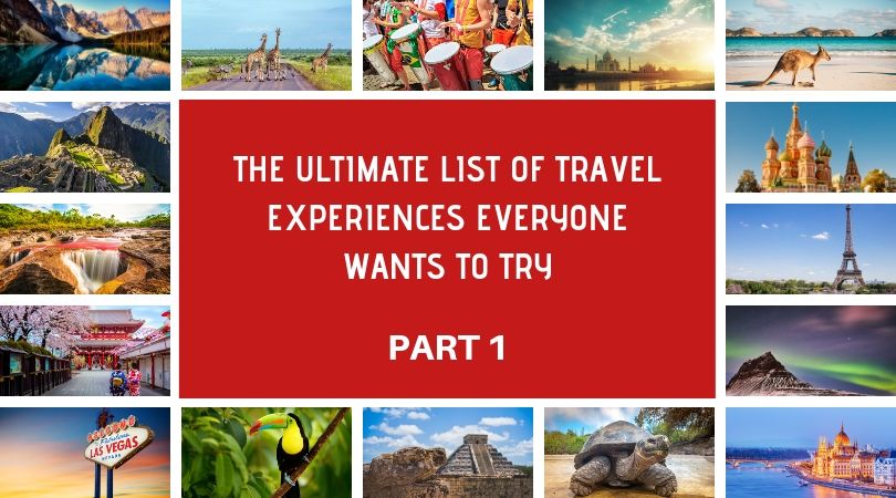 travel experiences definition